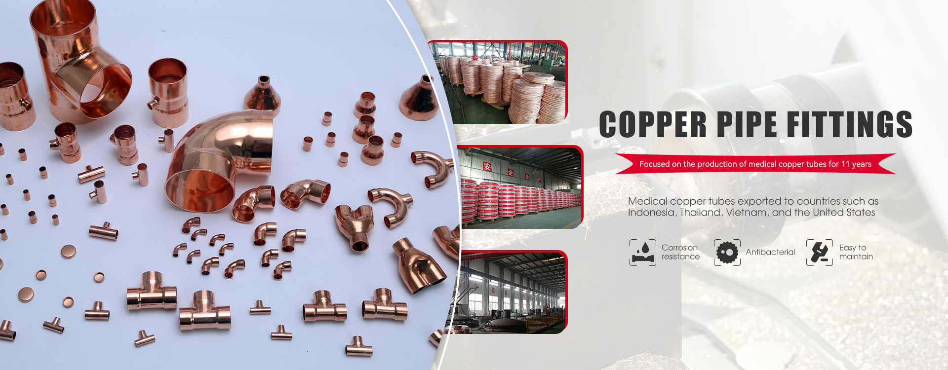 High Quality Copper Pipe Fittings